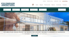 Desktop Screenshot of escorpioninmobiliaria.com